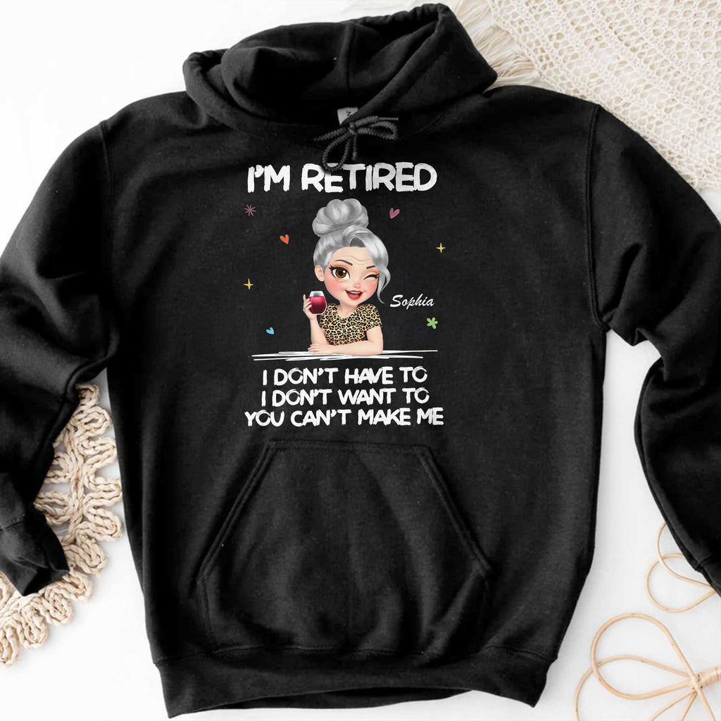 Personalized Retirement Tee & Hoodie Custom Art Gift for Her Shirt GradoCreations