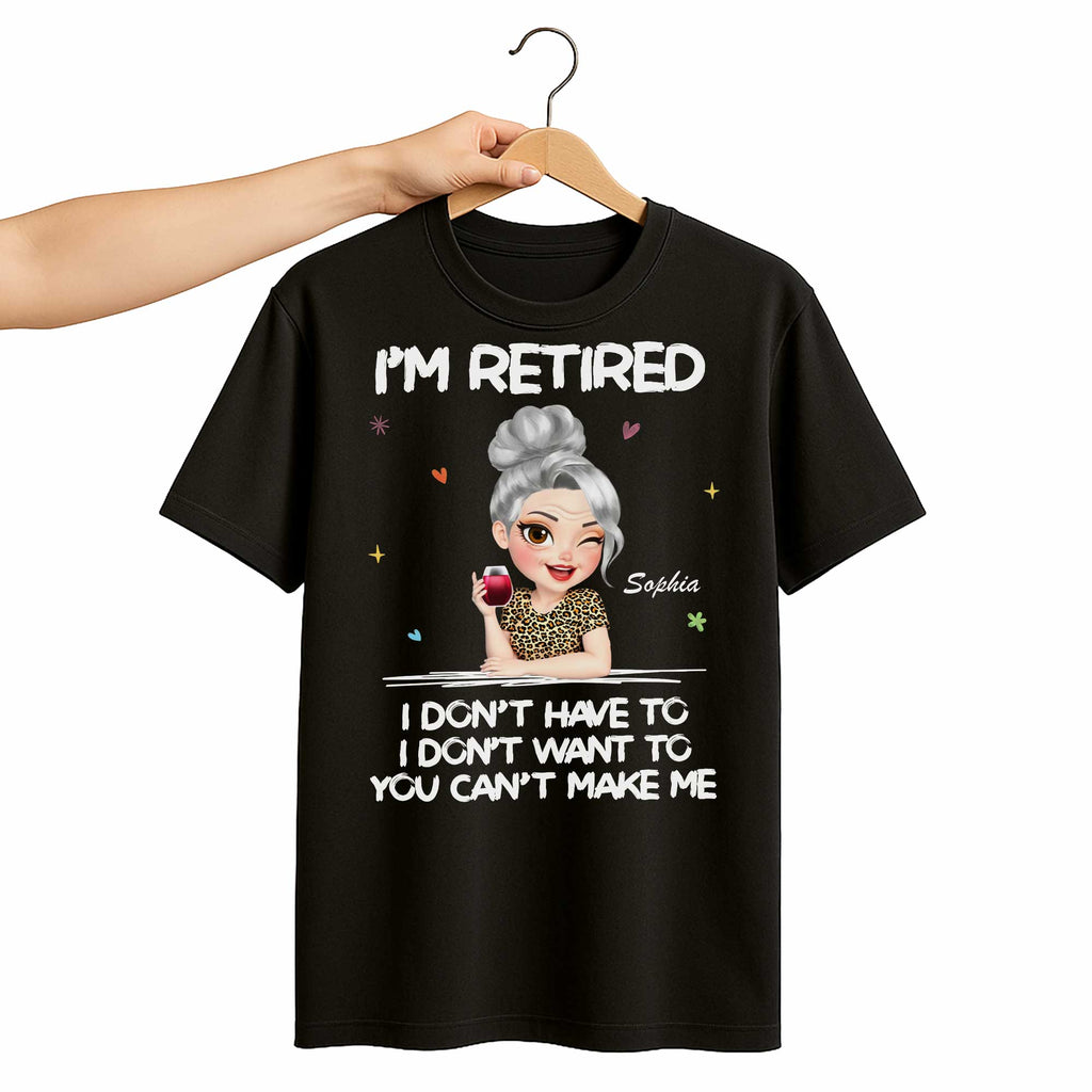 Personalized Retirement Tee & Hoodie Custom Art Gift for Her Shirt GradoCreations