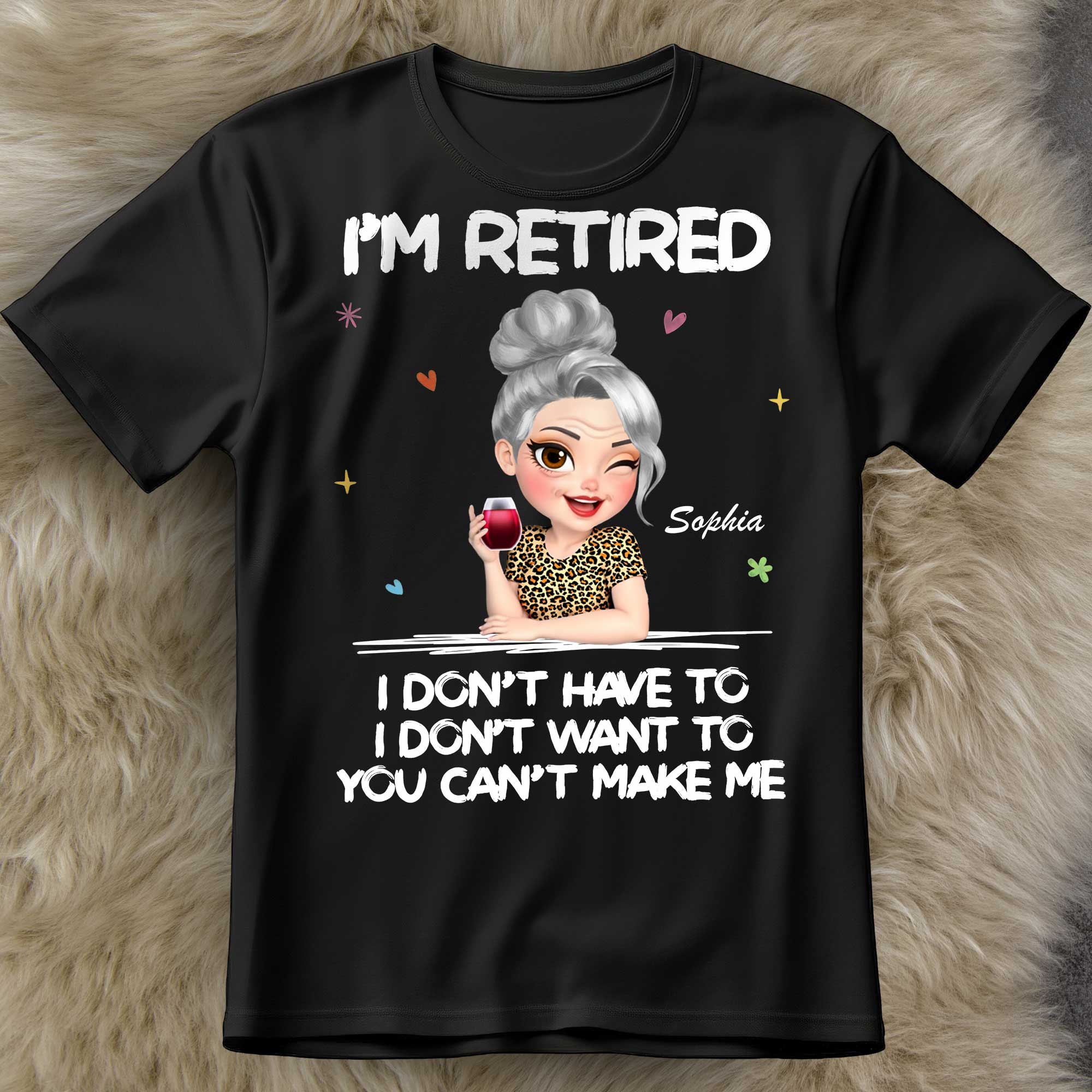 Personalized Retirement Tee & Hoodie Custom Art Gift for Her Shirt GradoCreations