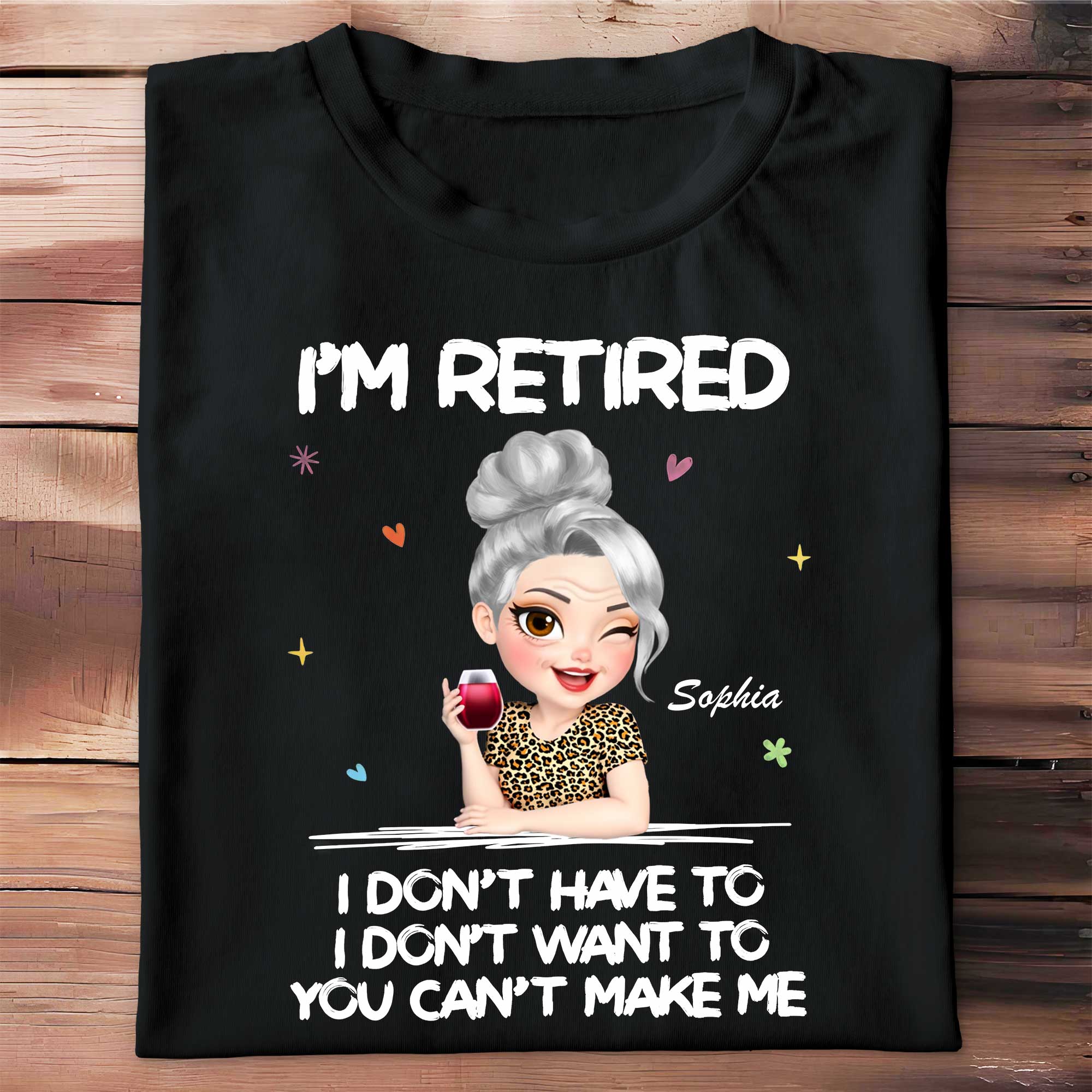 Personalized Retirement Tee & Hoodie Custom Art Gift for Her Shirt GradoCreations