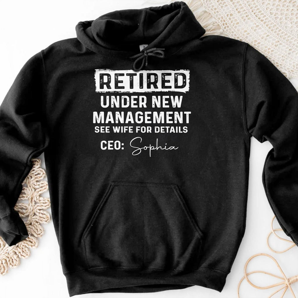 Personalized Retirement T-shirt & Hoodie Custom Name Gift for Dad Shirt GradoCreations