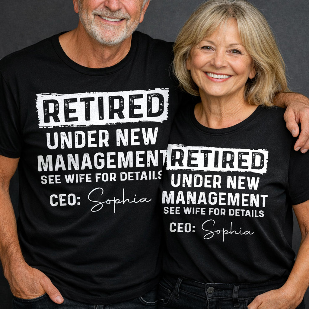 Personalized Retirement T-shirt & Hoodie Custom Name Gift for Dad Shirt GradoCreations