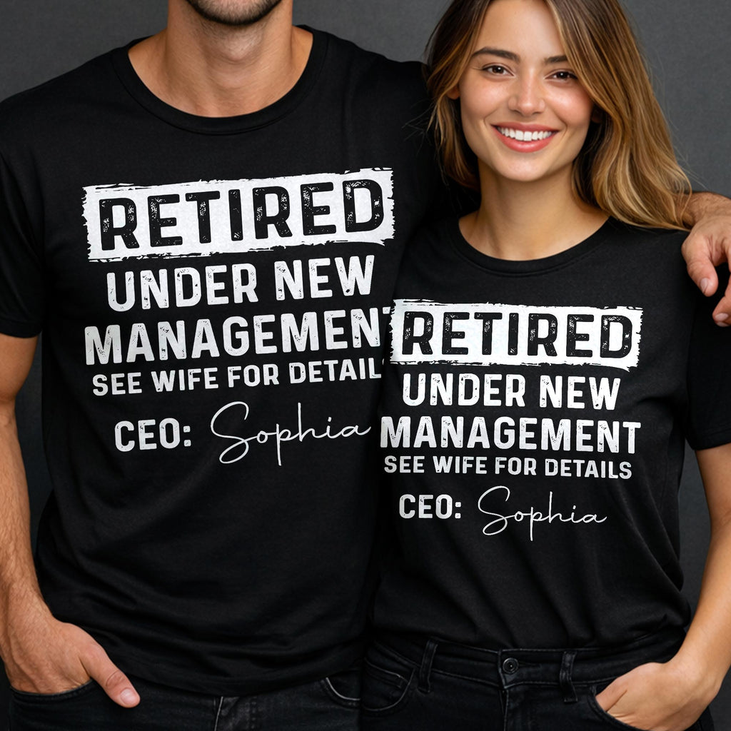 Personalized Retirement T-shirt & Hoodie Custom Name Gift for Dad Shirt GradoCreations