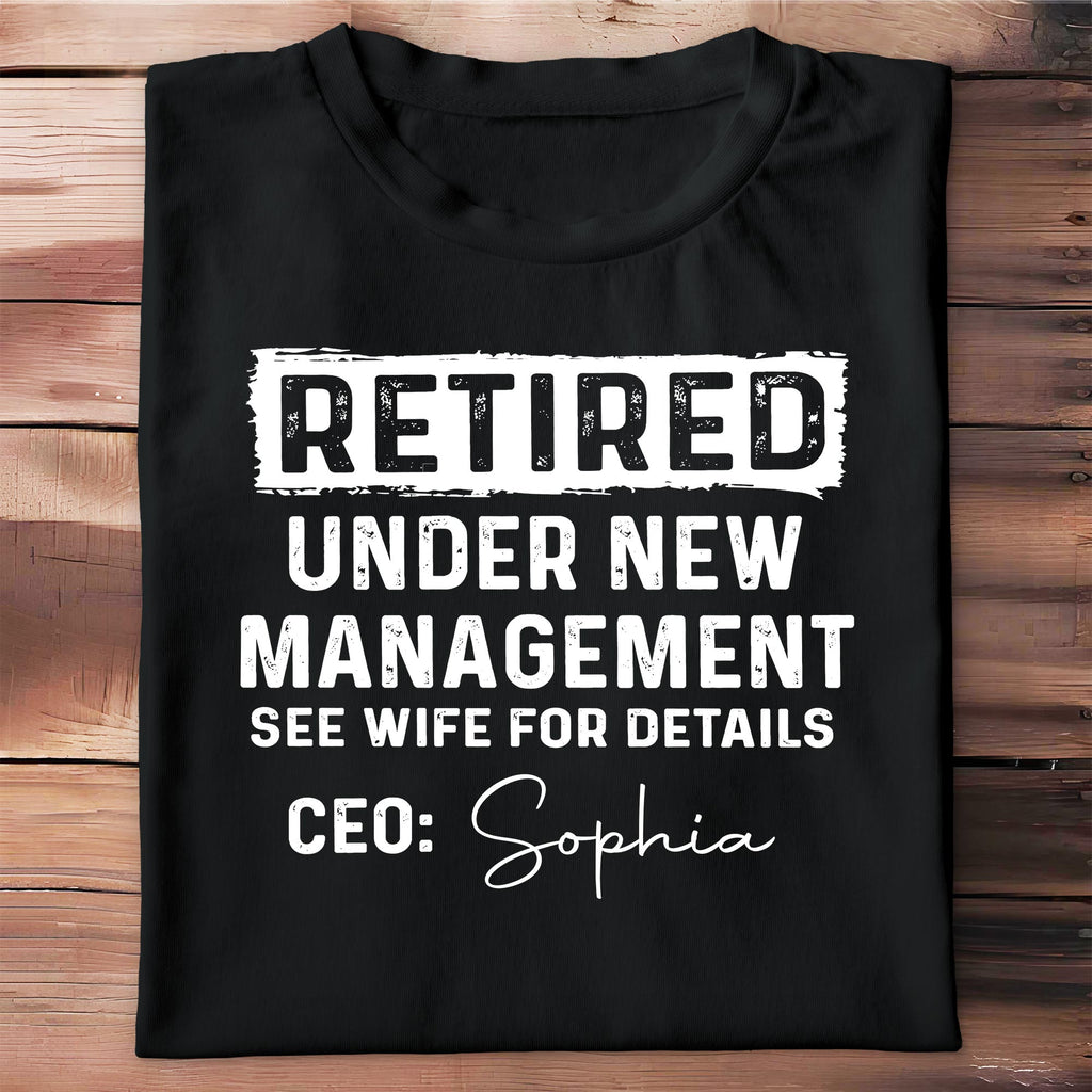 Personalized Retirement T-shirt & Hoodie Custom Name Gift for Dad Shirt GradoCreations
