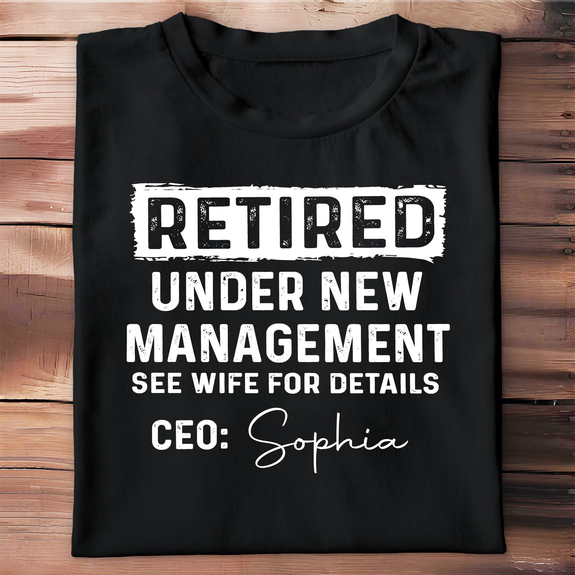 Personalized Retirement T-shirt & Hoodie Custom Name Gift for Dad Shirt GradoCreations