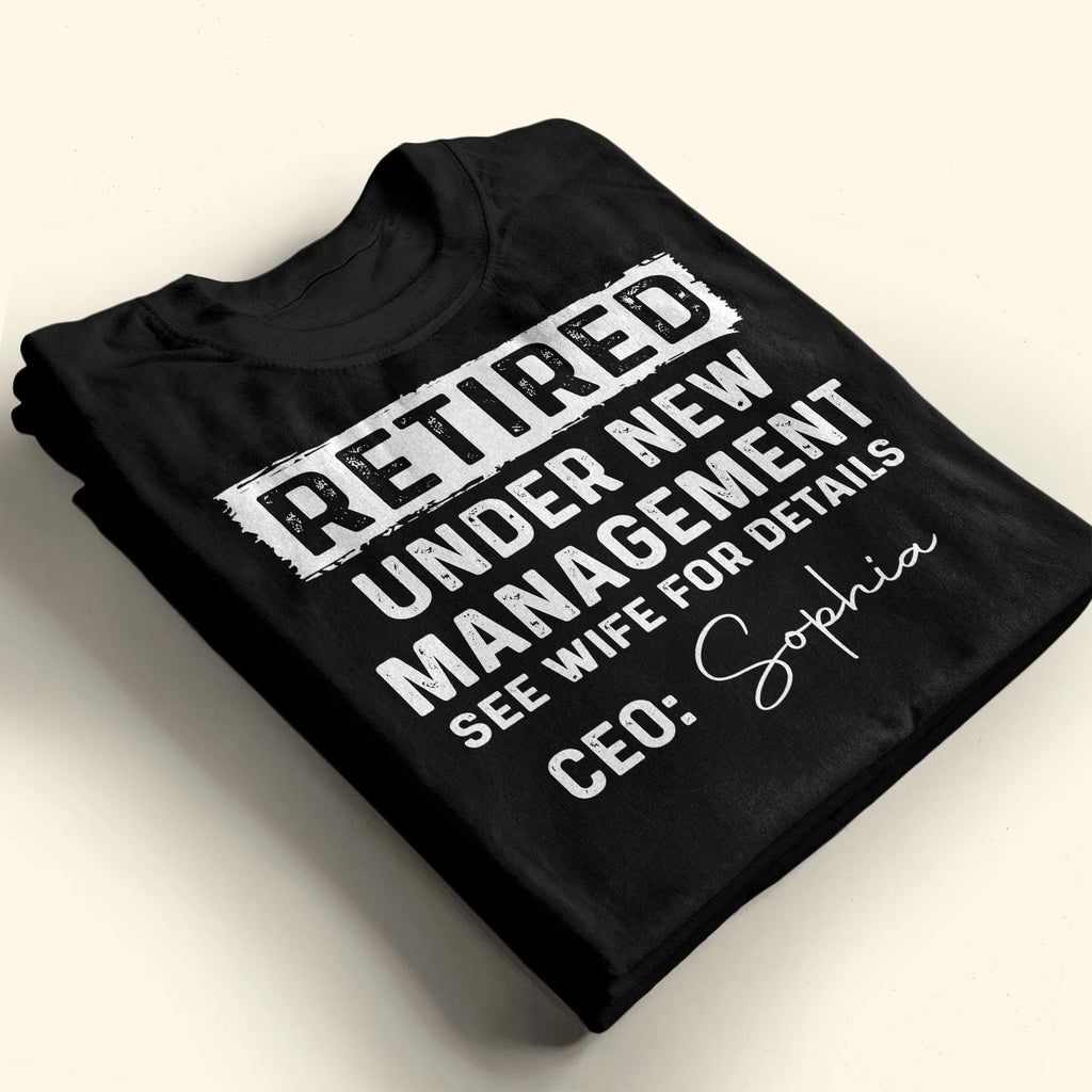 Personalized Retirement T-shirt & Hoodie Custom Name Gift for Dad Shirt GradoCreations