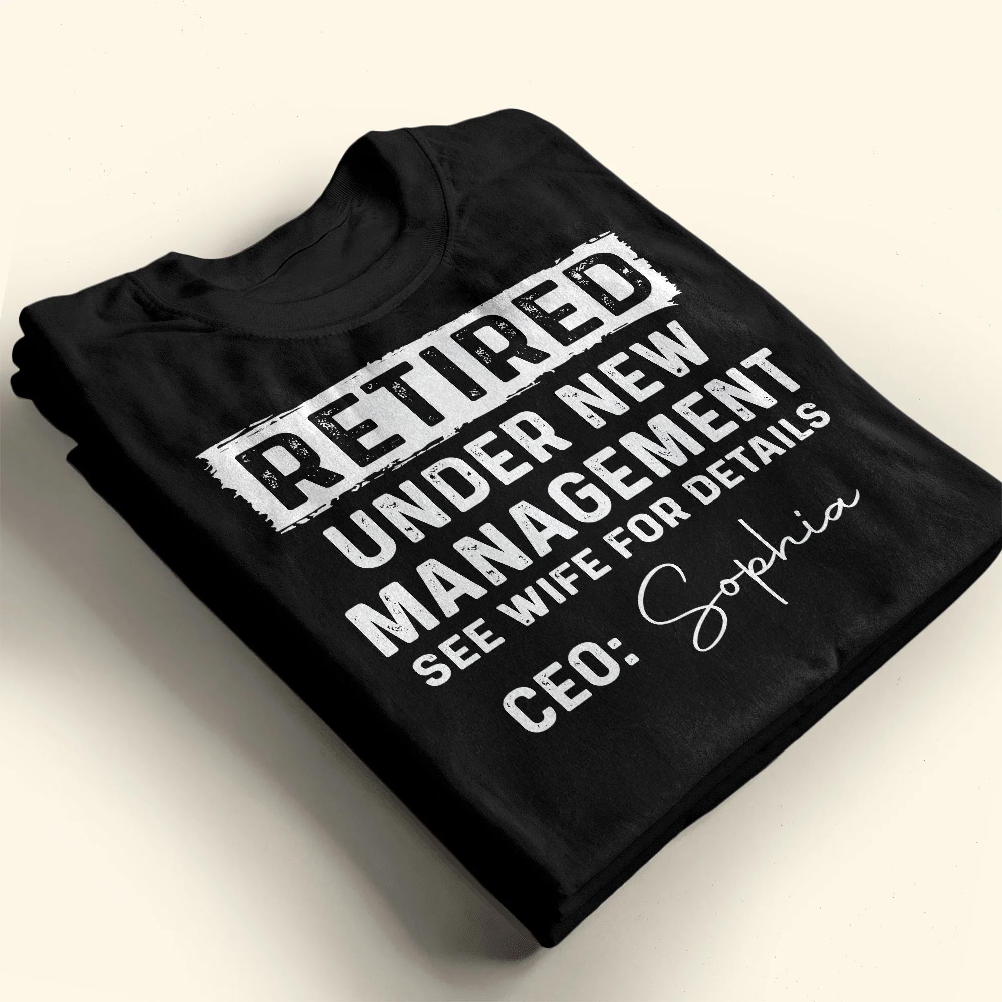 Personalized Retirement T-shirt & Hoodie Custom Name Gift for Dad Shirt GradoCreations