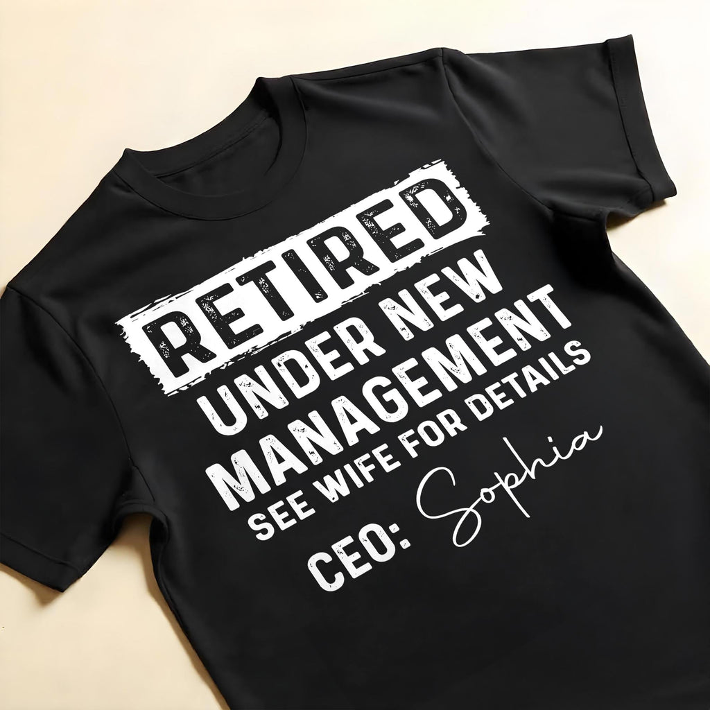 Personalized Retirement T-shirt & Hoodie Custom Name Gift for Dad Shirt GradoCreations