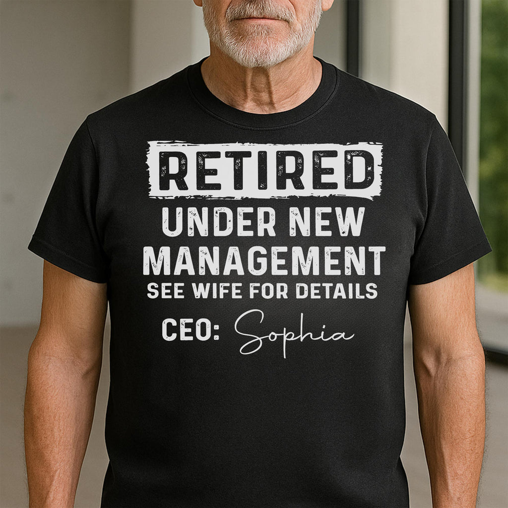 Personalized Retirement T-shirt & Hoodie Custom Name Gift for Dad Shirt GradoCreations