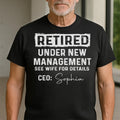 Personalized Retirement T-shirt & Hoodie Custom Name Gift for Dad Shirt GradoCreations