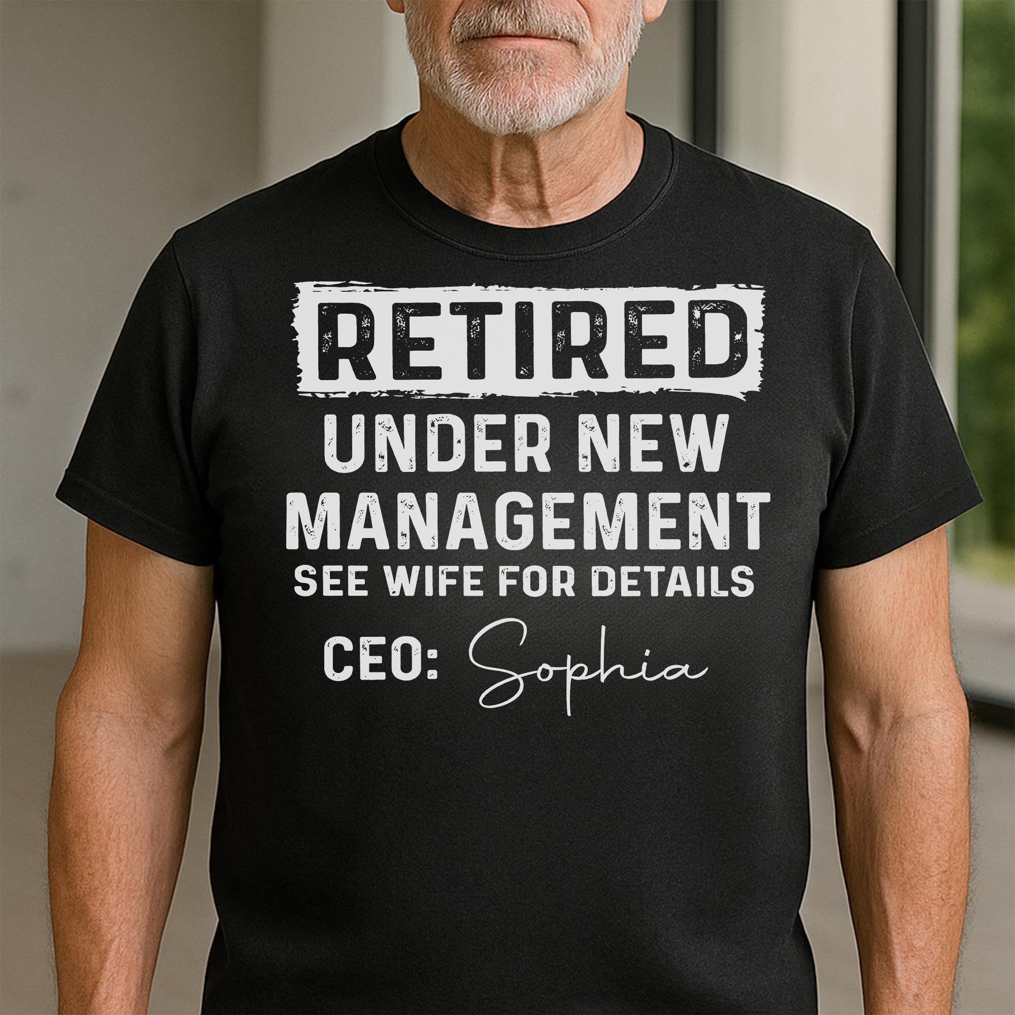 Personalized Retirement T-shirt & Hoodie Custom Name Gift for Dad Shirt GradoCreations