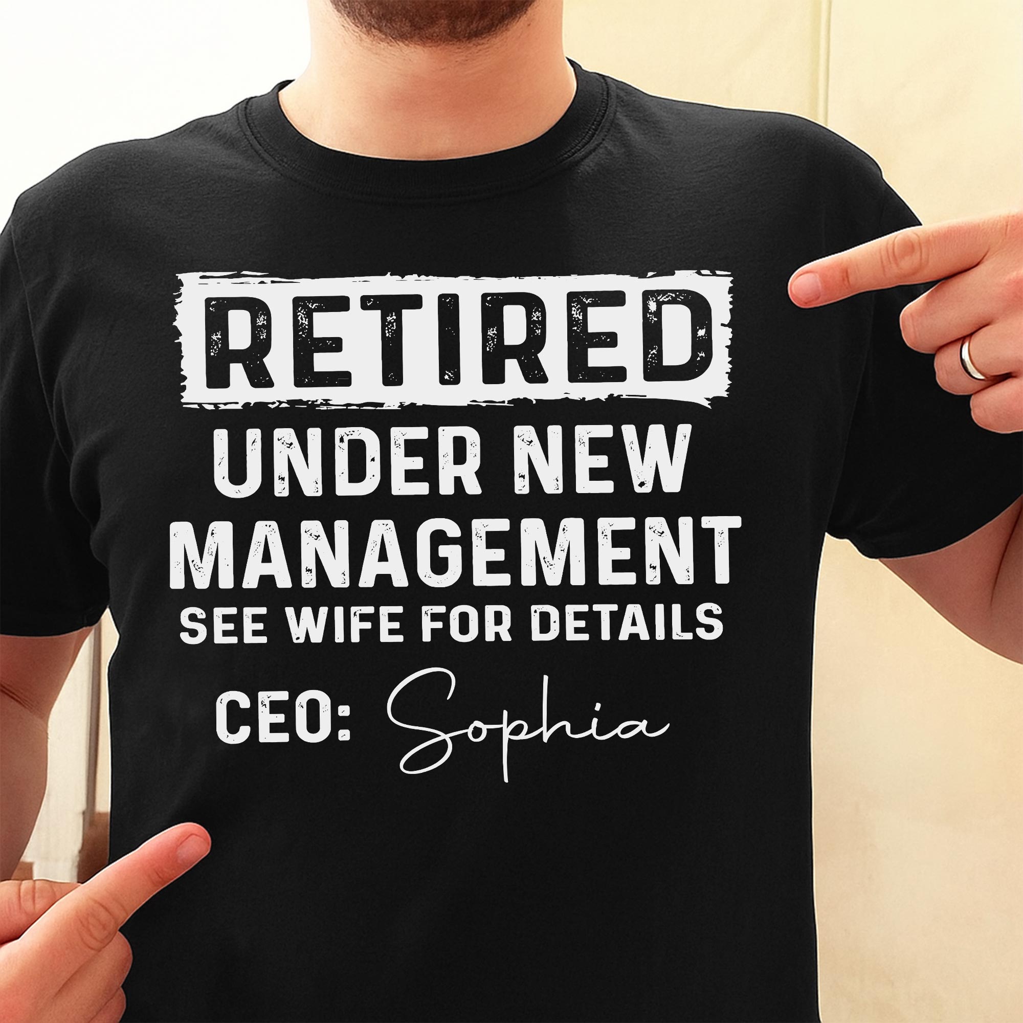 Personalized Retirement T-shirt & Hoodie Custom Name Gift for Dad Shirt GradoCreations