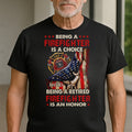 Personalized Retired Firefighter T-shirt Hoodie Custom Gift Shirt GradoCreations