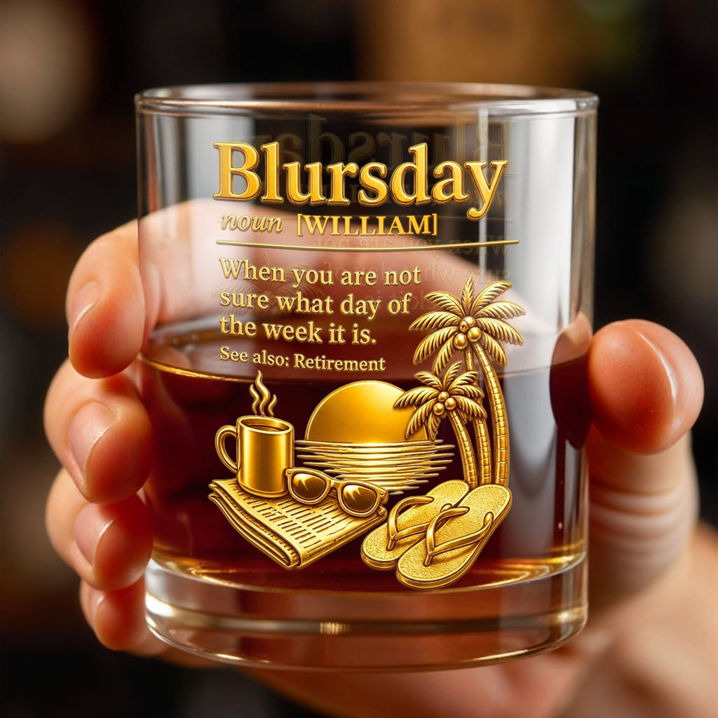 Personalized Custom Whiskey Glass with Sunset Beach Design Gift for Dad Whiskey Glass GradoCreations