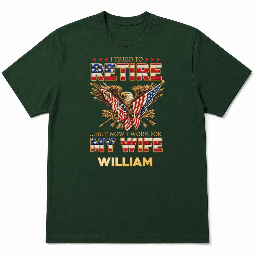 Personalized Funny Retirement T-shirt & Hoodie Gift for Dad Shirt GradoCreations