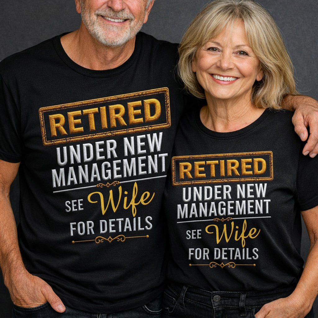 Personalized Retirement T-shirt & Hoodie Custom Fun Gift for Him Shirt GradoCreations