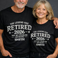 Personalized Funny Retirement T-Shirt Hoodie Custom Design for Dad Shirt GradoCreations