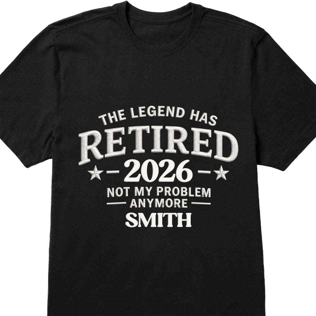 Personalized Funny Retirement T-Shirt Hoodie Custom Design for Dad Shirt GradoCreations