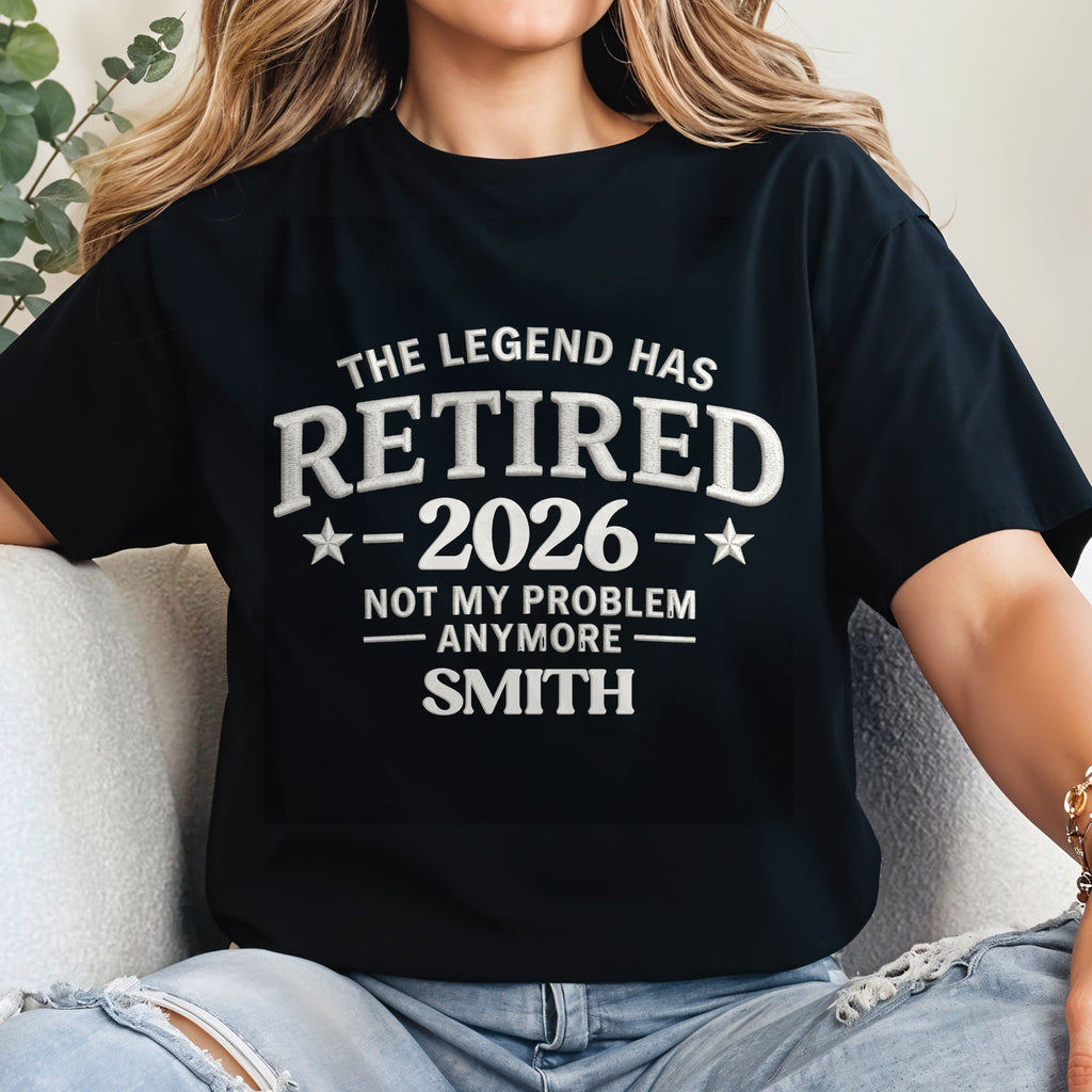 Personalized Funny Retirement T-Shirt Hoodie Custom Design for Dad Shirt GradoCreations