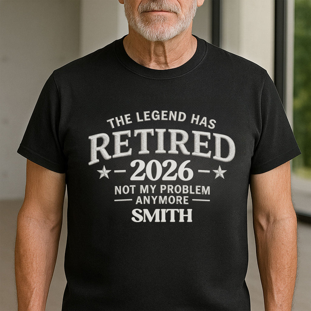 Personalized Funny Retirement T-Shirt Hoodie Custom Design for Dad Shirt GradoCreations
