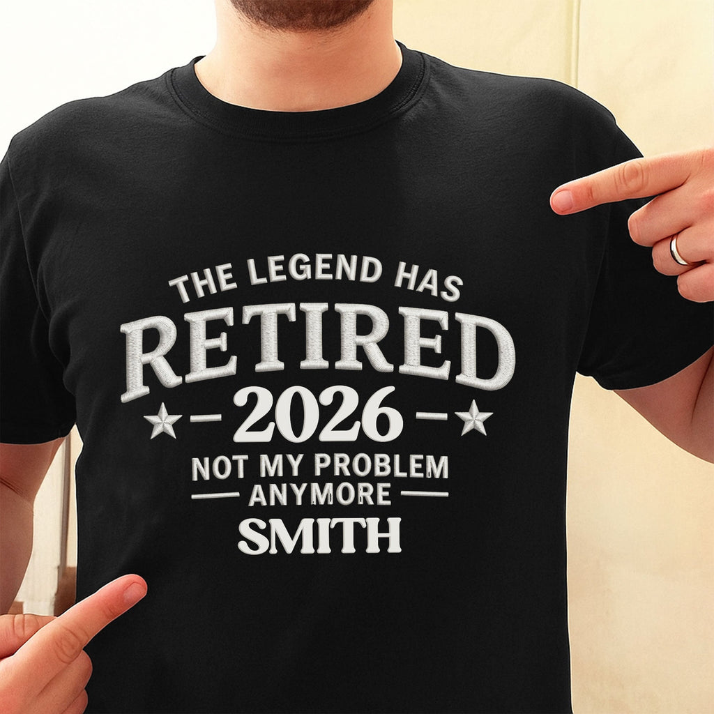 Personalized Funny Retirement T-Shirt Hoodie Custom Design for Dad Shirt GradoCreations