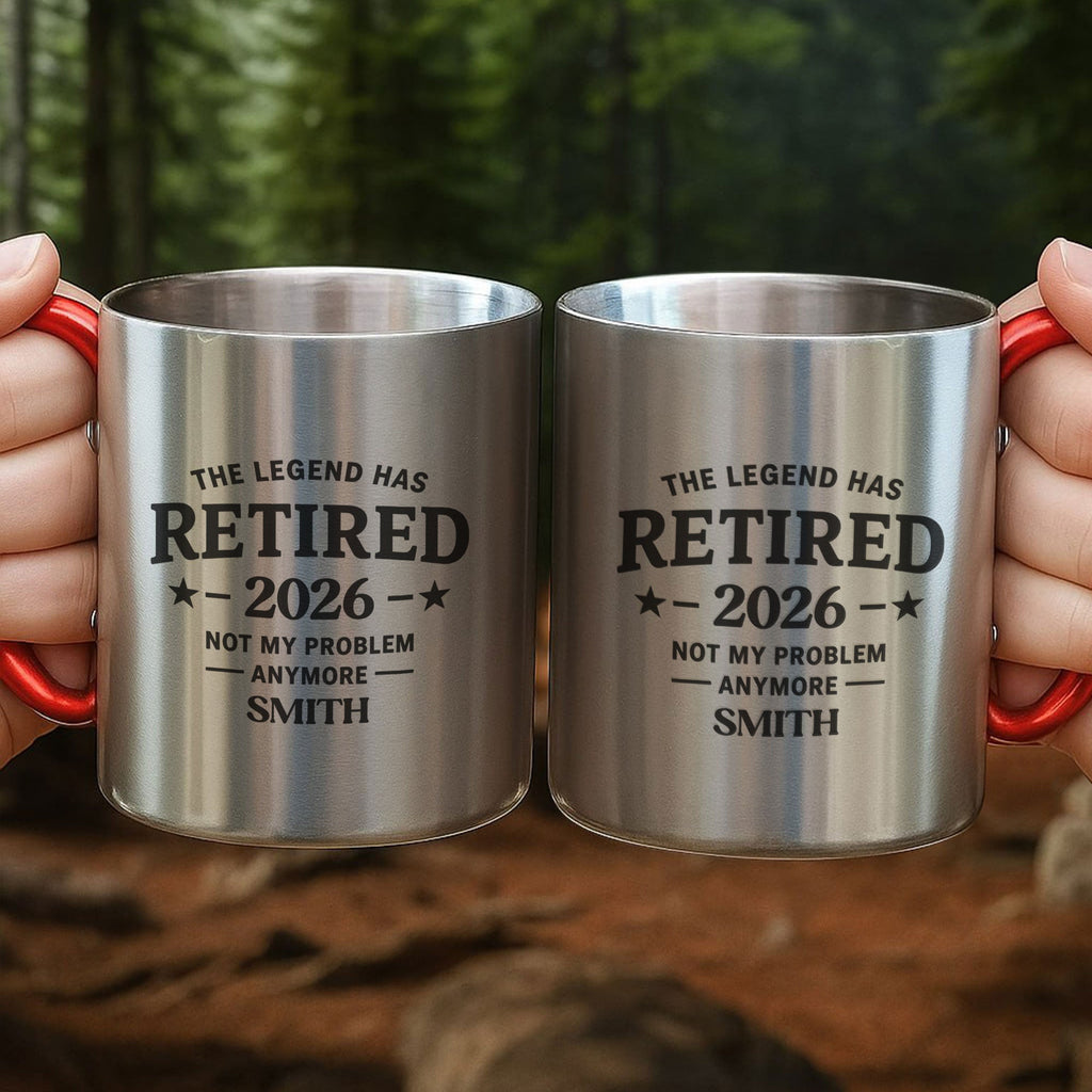 Personalized Carabiner Mug Custom Name Retirement Gift for Dad Carabiner Mug GradoCreations