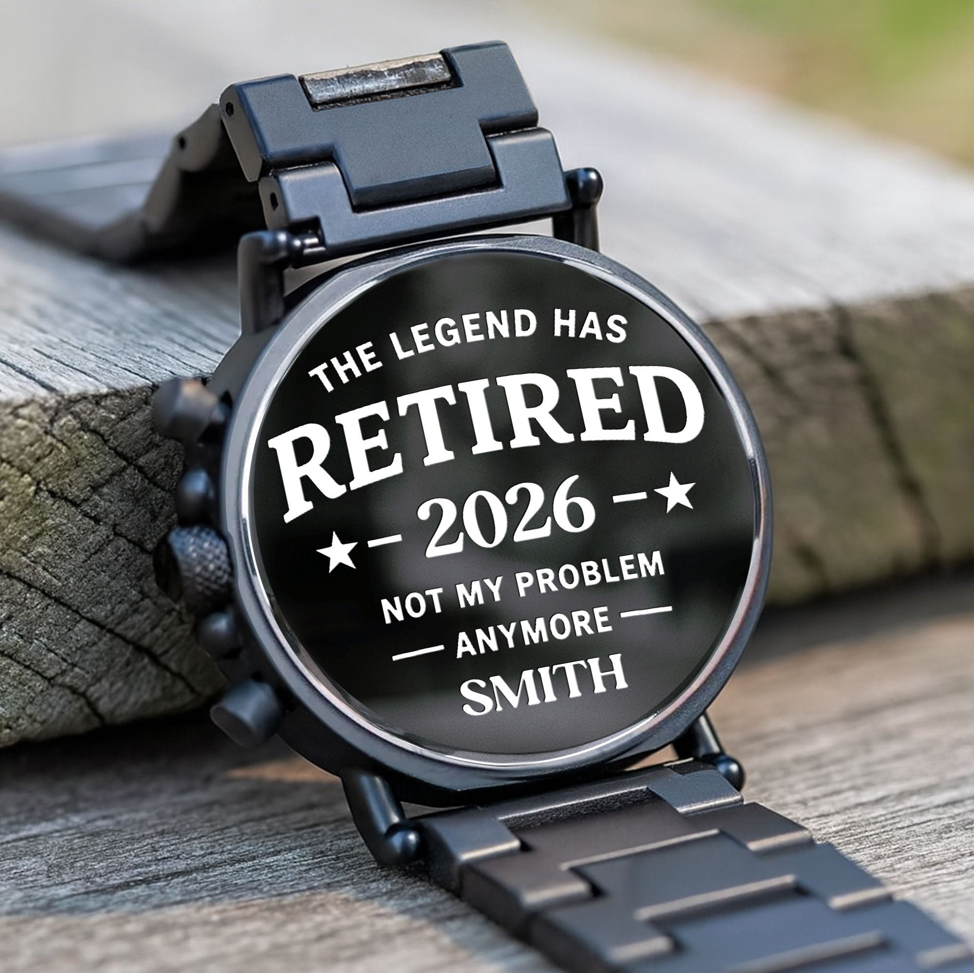 Personalized Engraved Wooden Watch Retirement Gift for Dad Wooden Watches GradoCreations