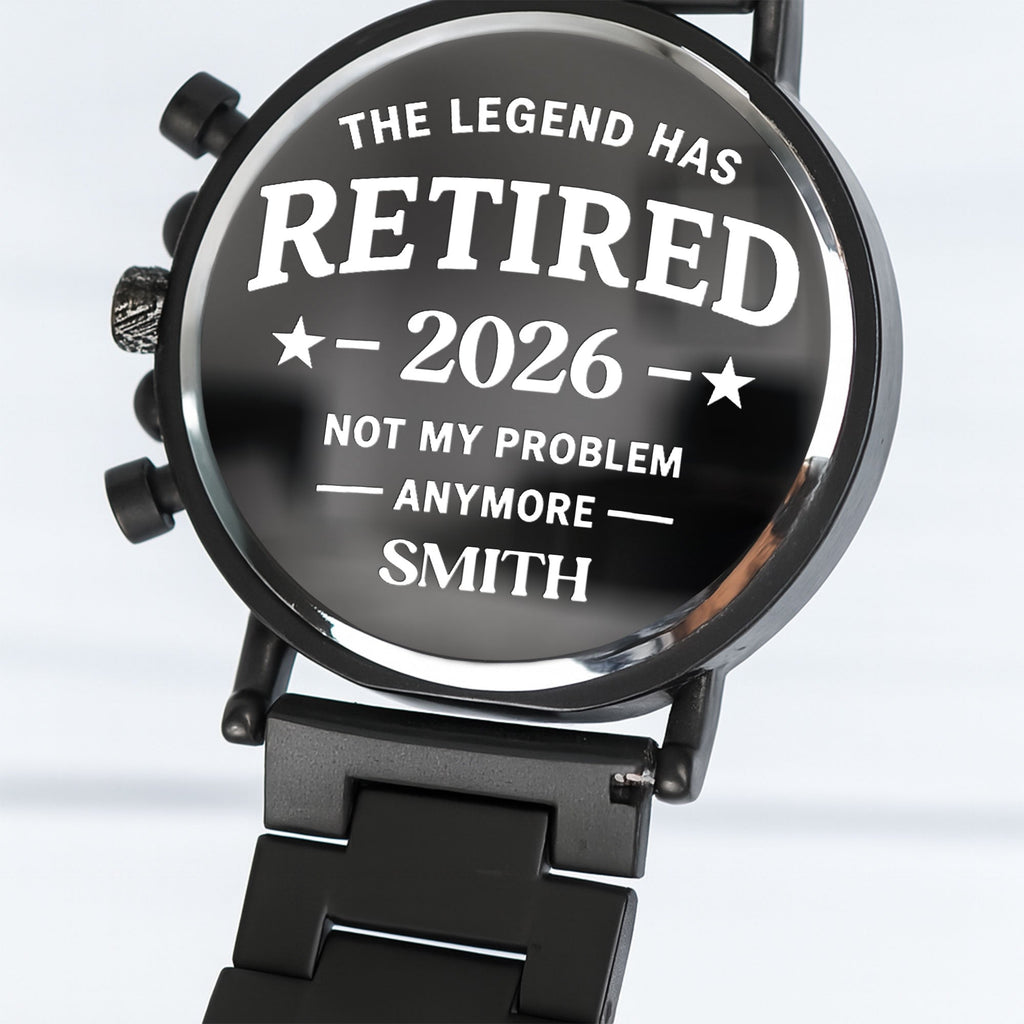 Personalized Engraved Wooden Watch Retirement Gift for Dad Wooden Watches GradoCreations