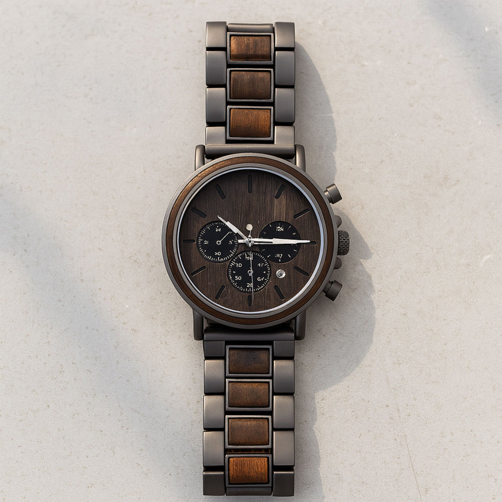 Personalized Engraved Wooden Watch Retirement Gift for Dad Wooden Watches GradoCreations