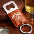 Personalized Leather Bottle Opener Keychain Custom Gift for Dad Leather Bottle Opener Keychain GradoCreations