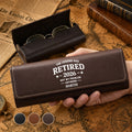 Personalized Leather Eyeglass Case Custom Name Gift for Dad Leather Eyeglass Case GradoCreations