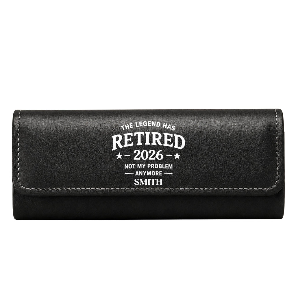Personalized Leather Eyeglass Case Custom Name Gift for Dad Leather Eyeglass Case GradoCreations