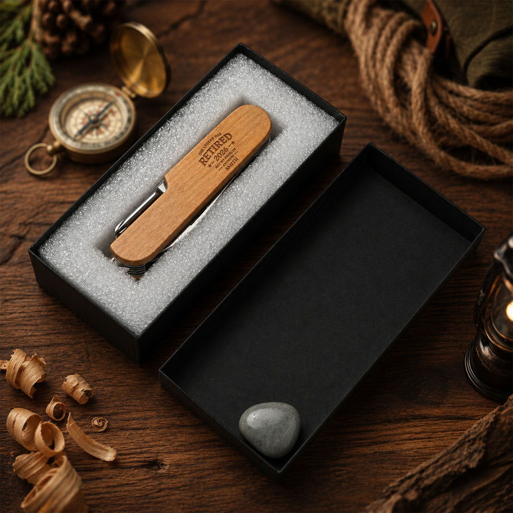 Personalized Wooden Multi Tool with Custom Name for Dad Wooden Multi Tool GradoCreations