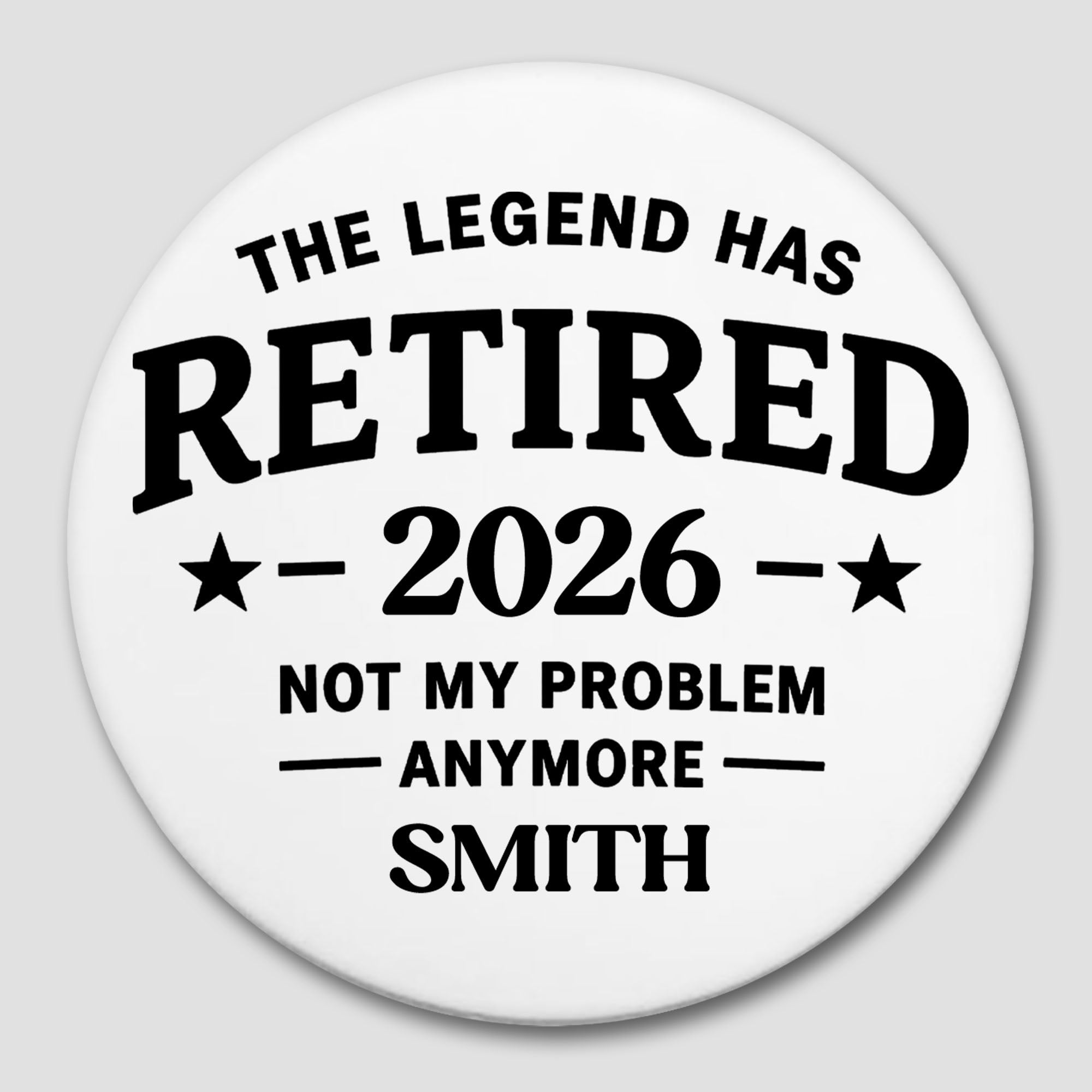 Personalized Ceramic Coaster Funny Retirement Gift for Dad Ceramic Coaster GradoCreations