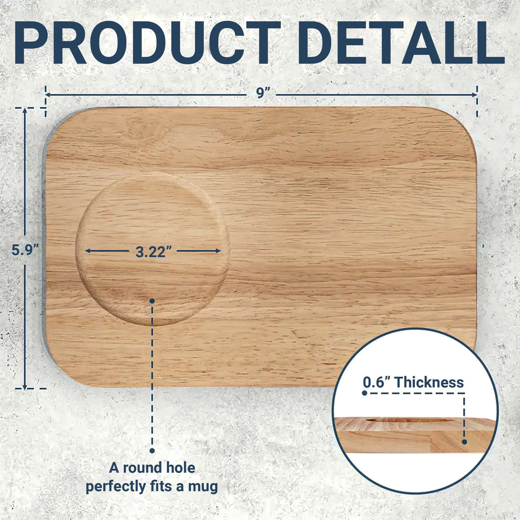 Personalized Engraved Serving Board with Cup Holder Retirement Gift for Him Serving Board GradoCreations