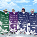 Personalized Microfiber Beach Towel Custom Name Gift for Retirees Beach Towels GradoCreations