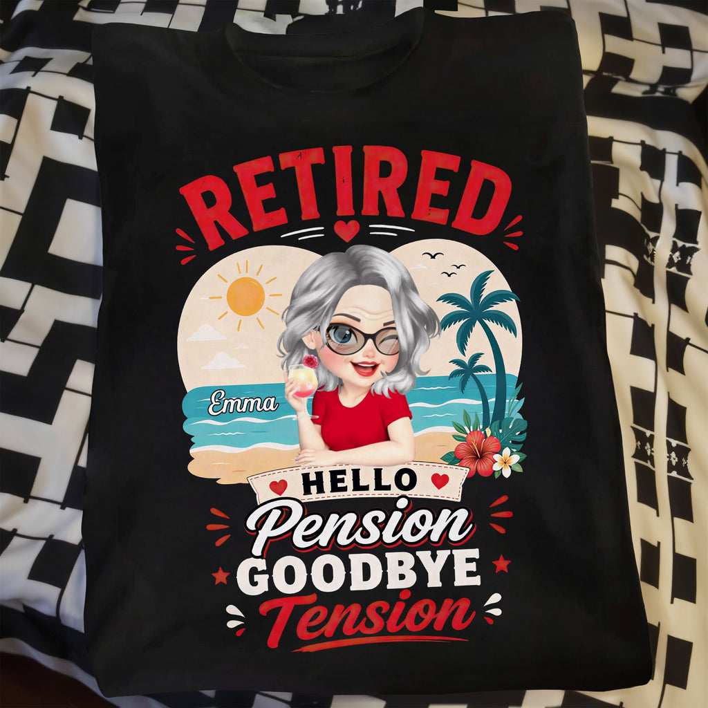 Personalized Retirement T-Shirt Hoodie Beach Life Gift for Her Shirt GradoCreations