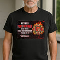 Personalized Retired Firefighter T-Shirt Custom Name Gift Shirt GradoCreations