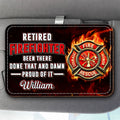 Personalized Car Visor Clip Retired Firefighter Gift Idea Car Visor Clip GradoCreations
