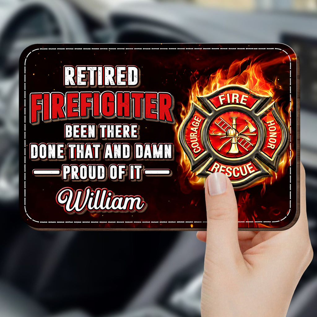 Personalized Car Visor Clip Retired Firefighter Gift Idea Car Visor Clip GradoCreations