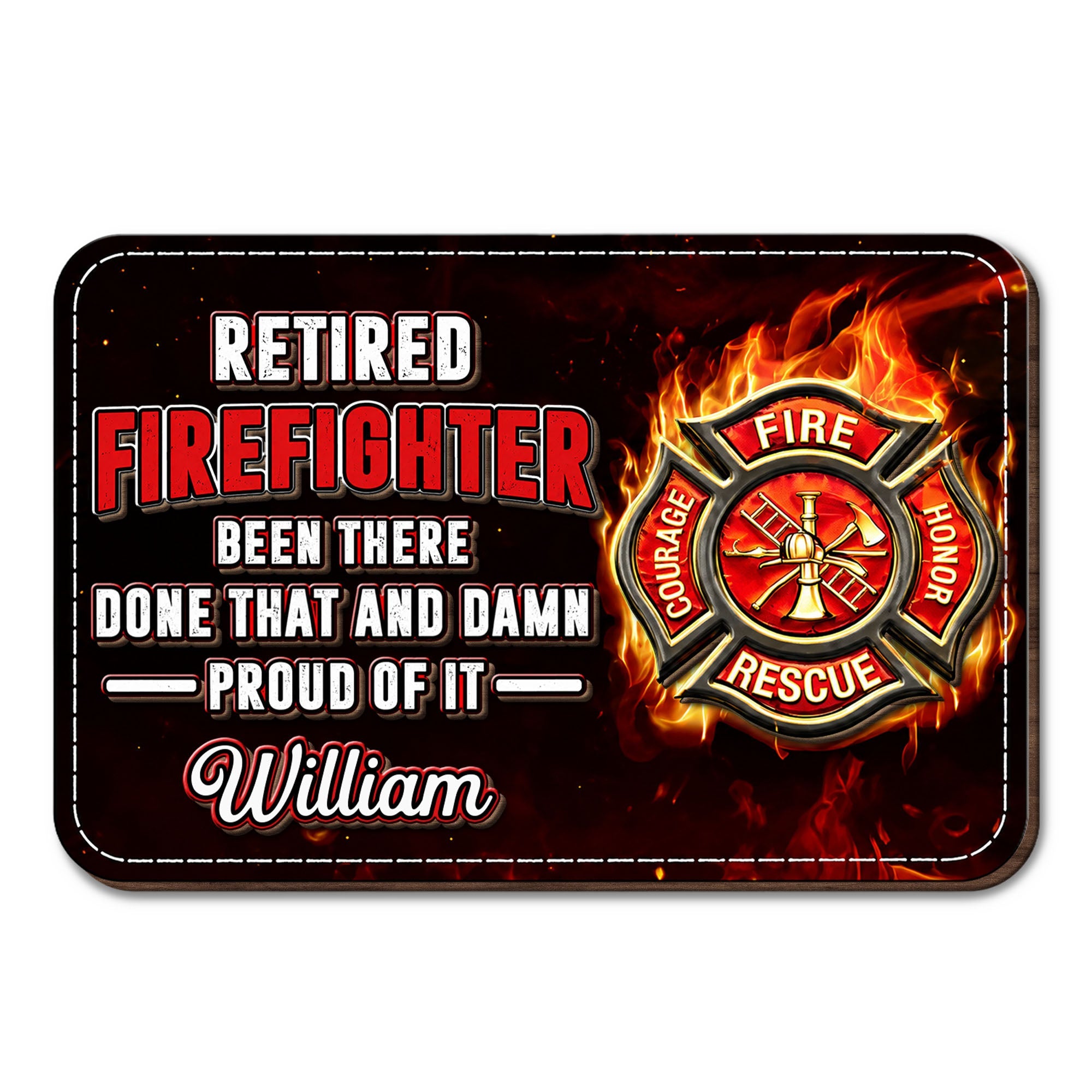 Personalized Car Visor Clip Retired Firefighter Gift Idea Car Visor Clip GradoCreations