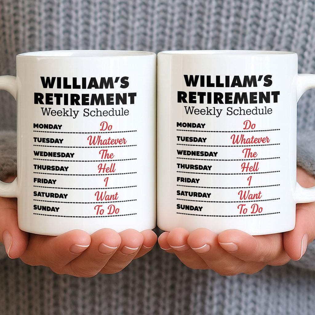 Funny Retirement Coffee Mug Custom Name Gift for Dad Edge-to-edge Mug GradoCreations