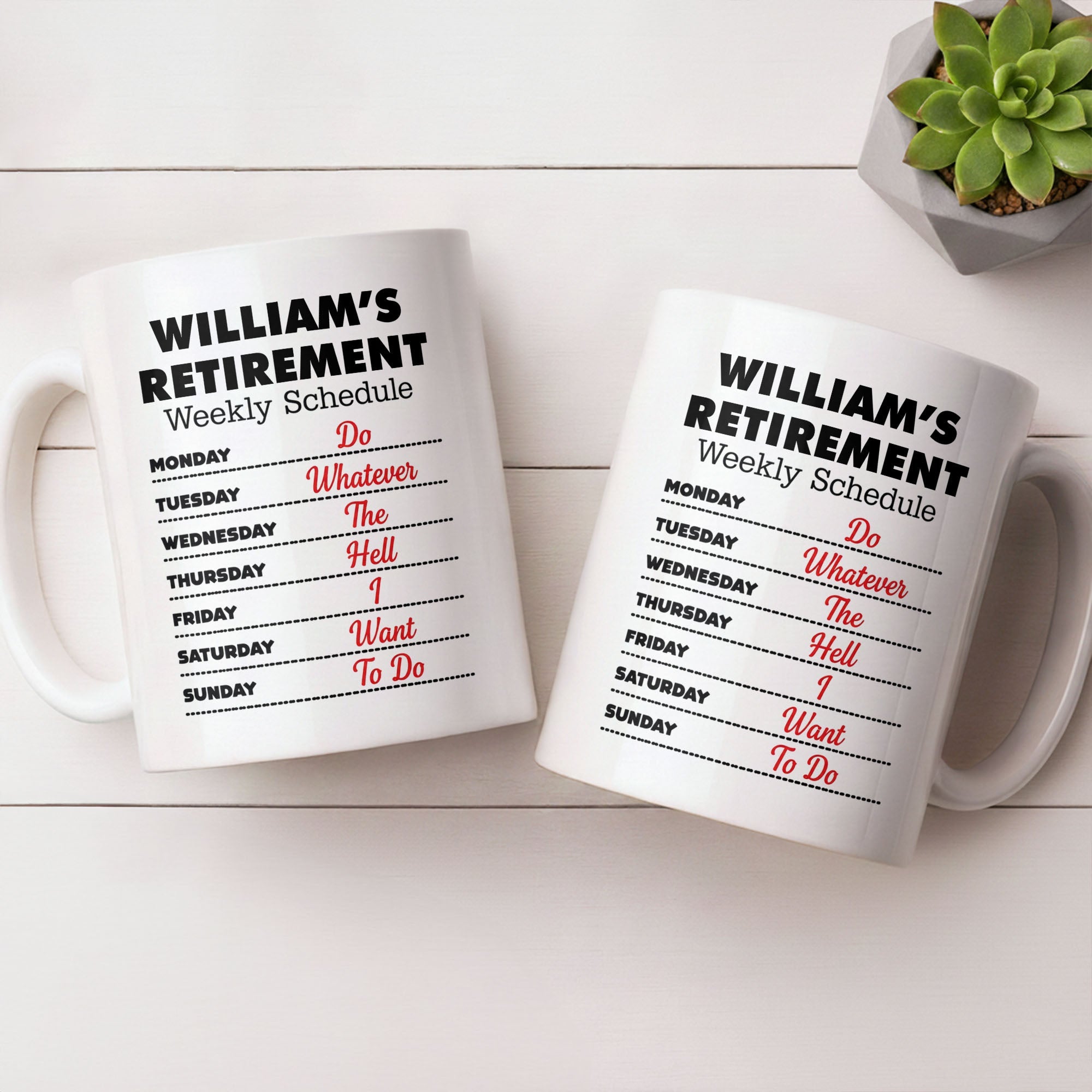 Funny Retirement Coffee Mug Custom Name Gift for Dad Edge-to-edge Mug GradoCreations