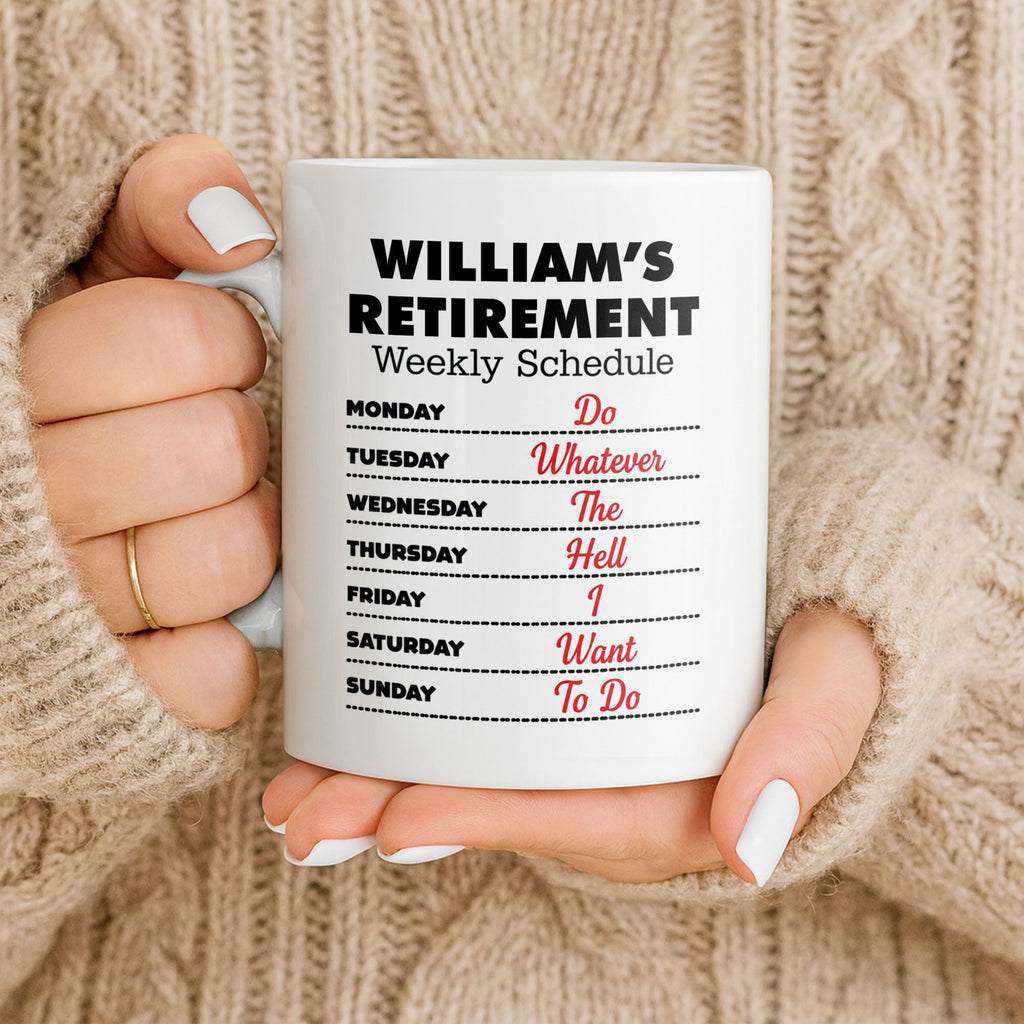 Funny Retirement Coffee Mug Custom Name Gift for Dad Edge-to-edge Mug GradoCreations