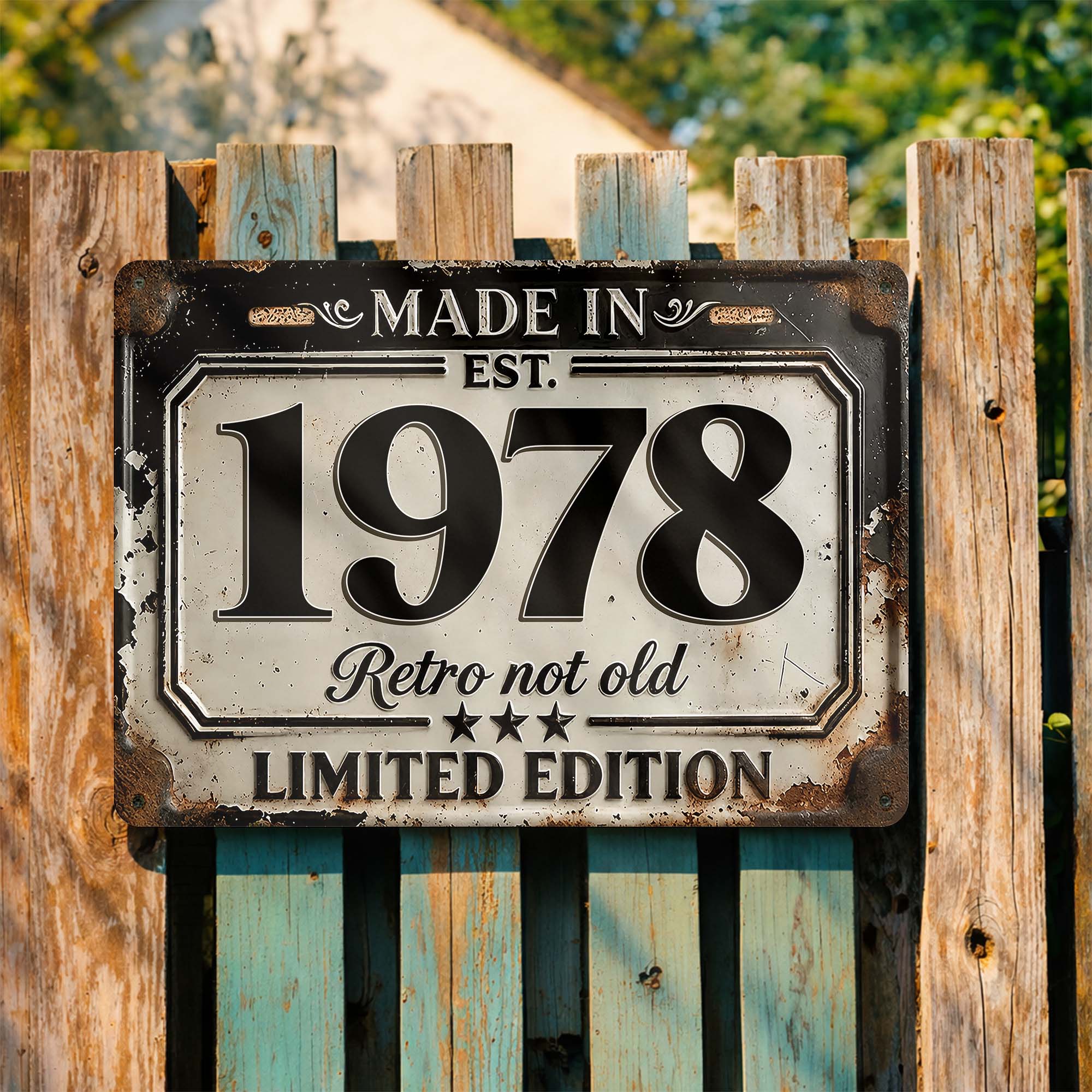 Personalized Limited Edition Metal Sign Custom Year Gift for Dad Metal Sign GradoCreations