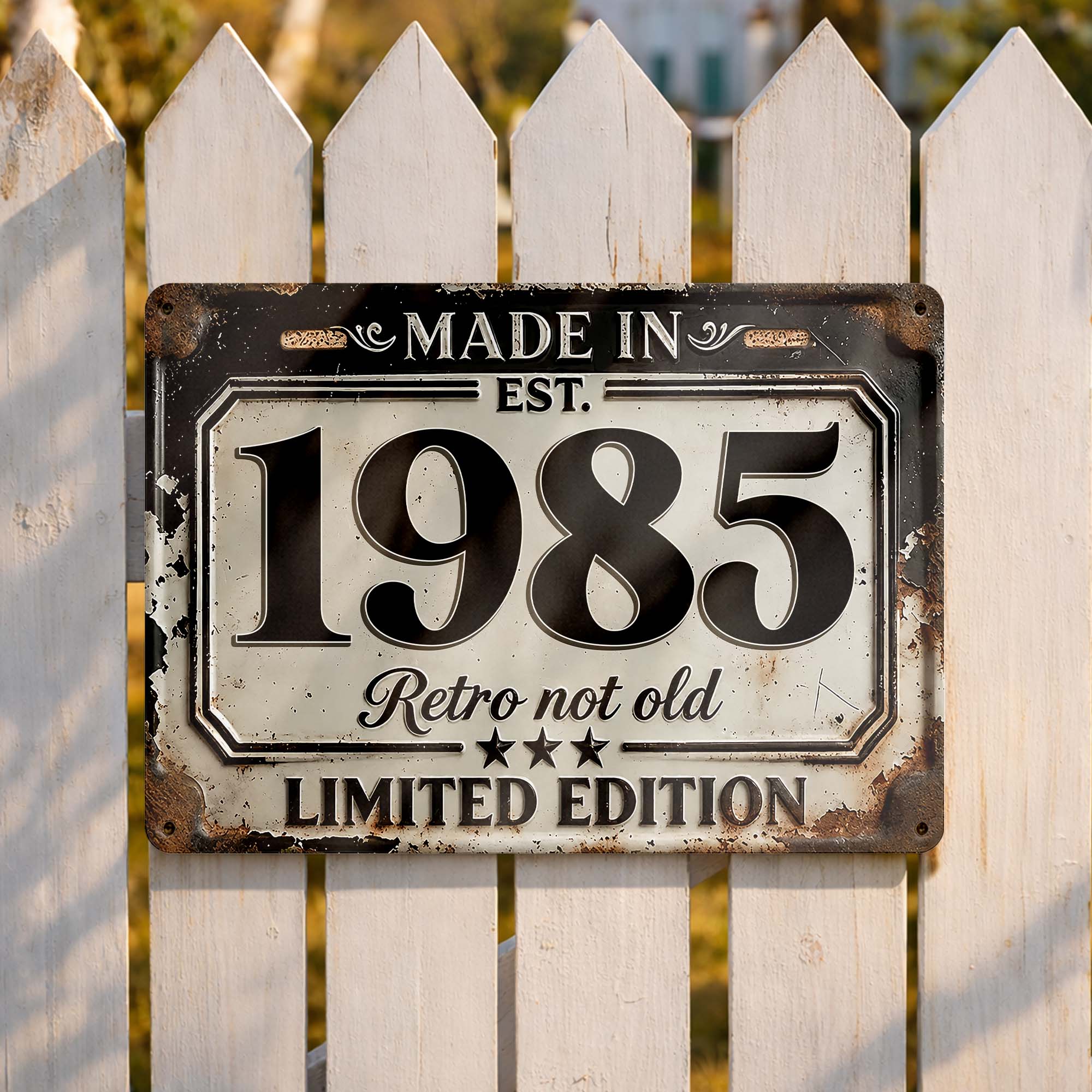 Personalized Limited Edition Metal Sign Custom Year Gift for Dad Metal Sign GradoCreations