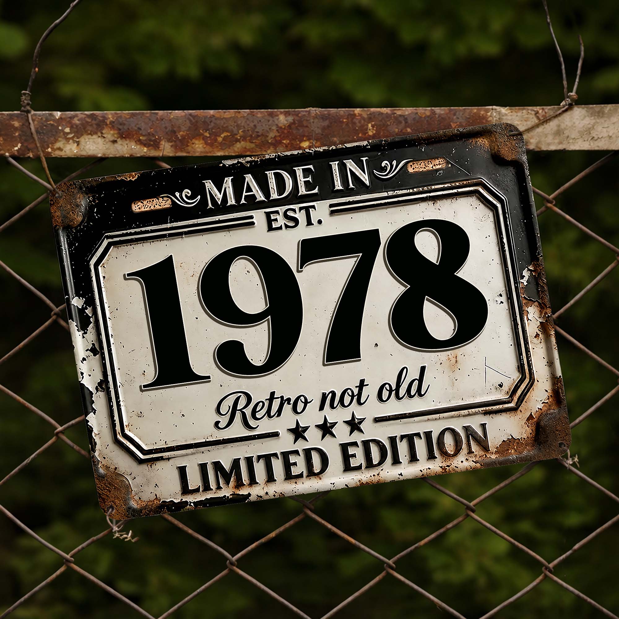 Personalized Limited Edition Metal Sign Custom Year Gift for Dad Metal Sign GradoCreations