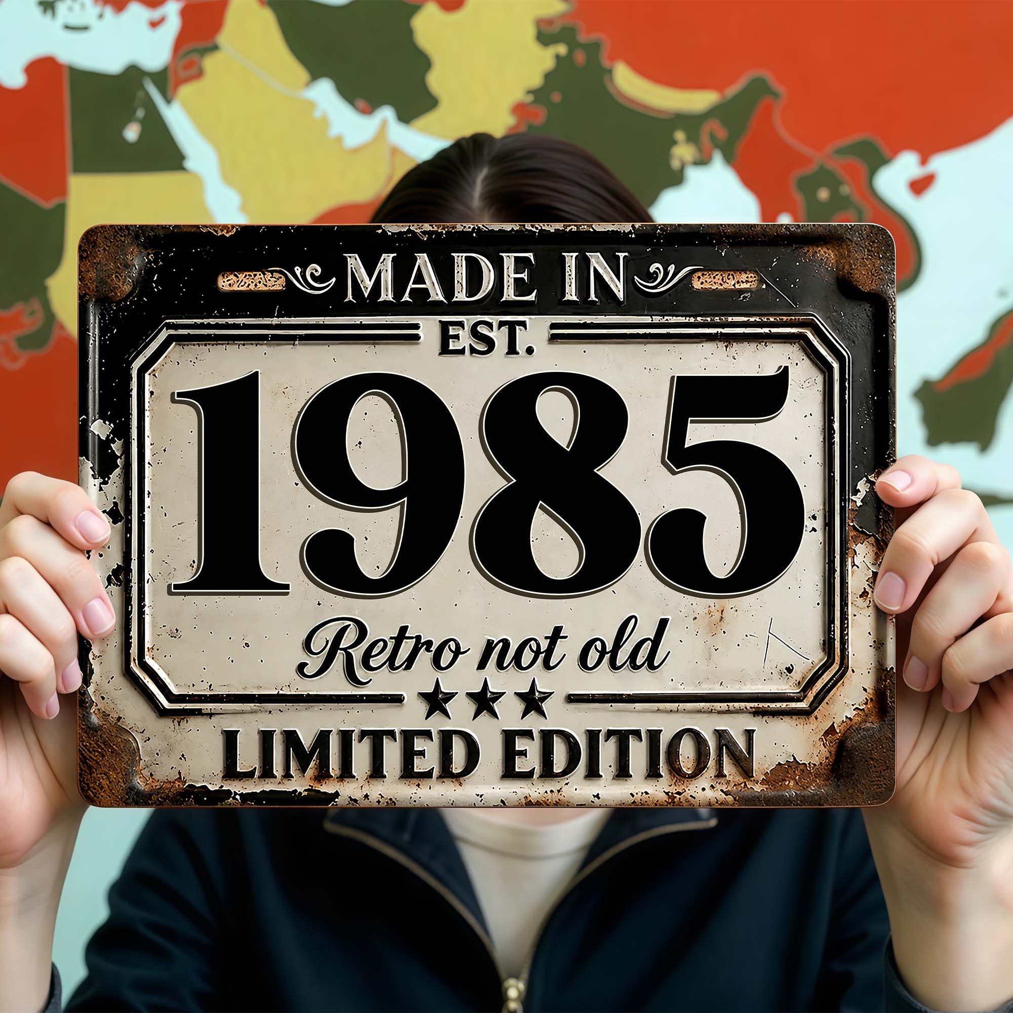 Personalized Limited Edition Metal Sign Custom Year Gift for Dad Metal Sign GradoCreations