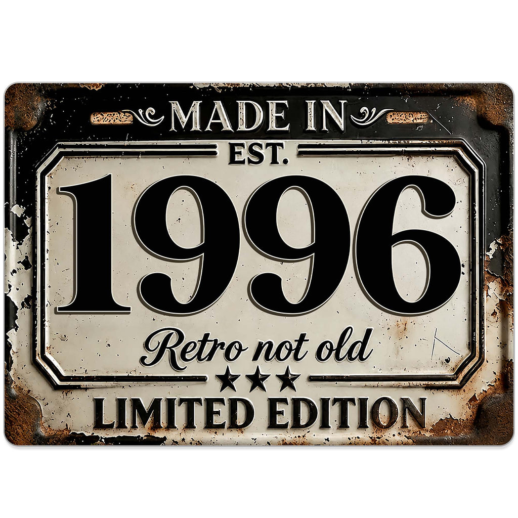 Personalized Limited Edition Metal Sign Custom Year Gift for Dad Metal Sign GradoCreations