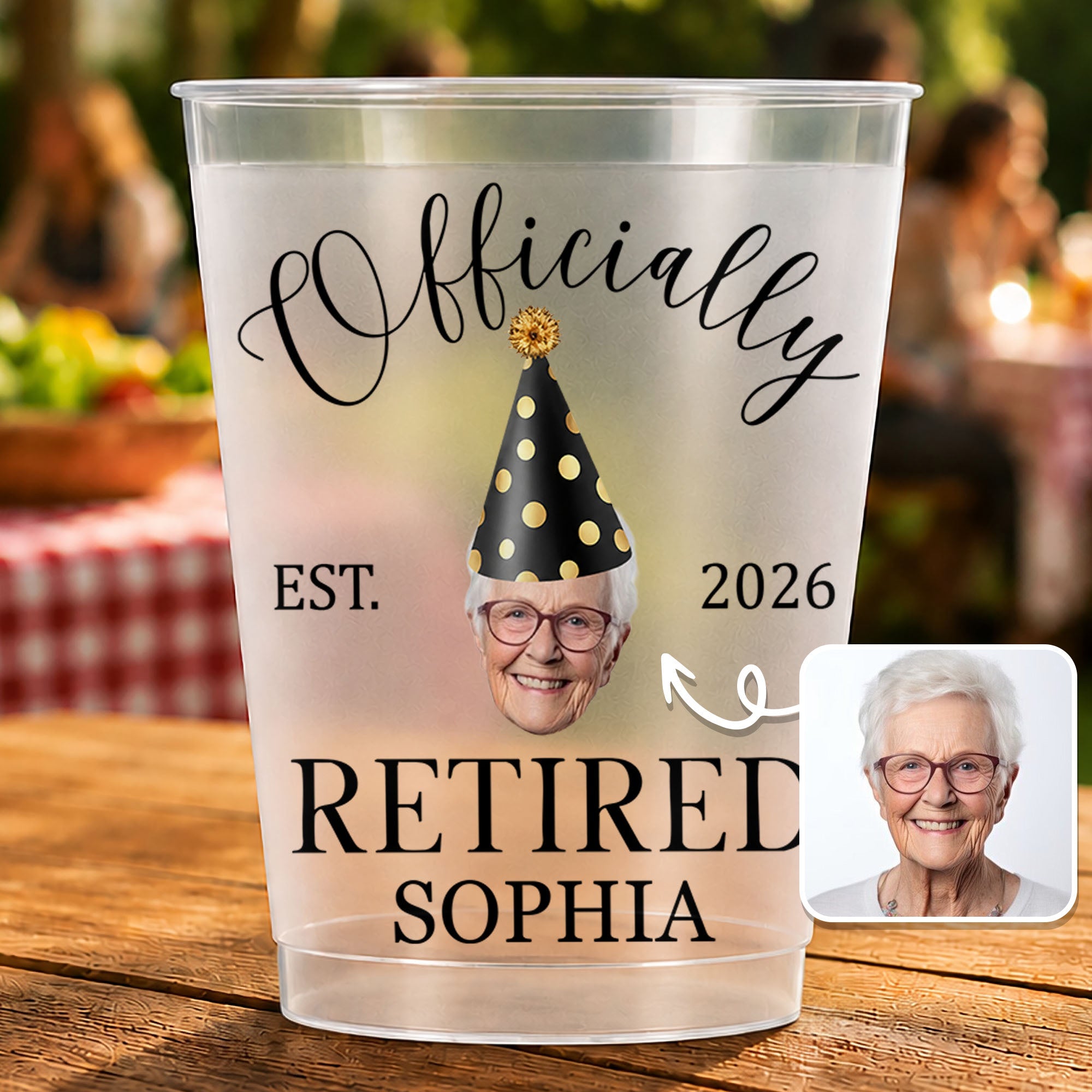Officially Retired Custom Photo Frosted Cup Gift for Dad Frosted Cups GradoCreations